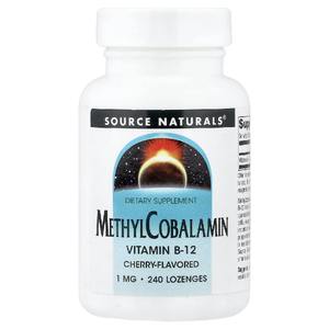 Source Naturals, МетилКобаламин, С вишневым вкусом Под язык, 1 мг, 240 таблеток
