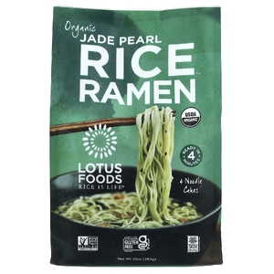Lotus Foods, Organic Jade Pearl Rice Ramen™, 4 хлебца с лапшой, 283 г (10 унций)