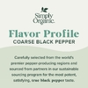 Simply Organic, Органический крупный черный перец, 70 г (2,47 унции)