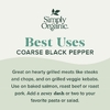 Simply Organic, Органический крупный черный перец, 70 г (2,47 унции)