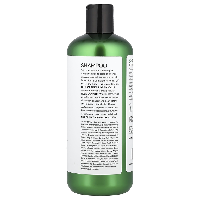 Mill Creek Botanicals, Biotin Therapy Formula Shampoo, 414 мл (14 жидк. унций)