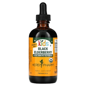 Herb Pharm, чёрная бузина для детей, без спирта, 120 мл