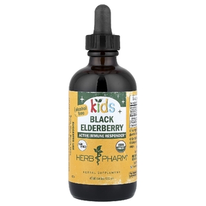 Herb Pharm, черная бузина для детей, без спирта, 120 мл (4 жидк. унции)