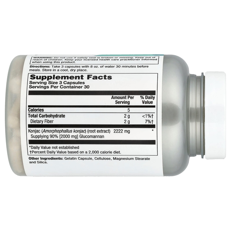 Natural Balance, Глюкоманнан, 90 капсул (666 мг в 1 капсуле)