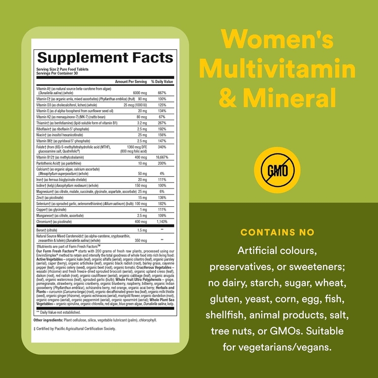 Natural Factors, мультивитамины и минералы для женщин, 60 таблеток