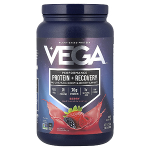Vega, растительный протеин, протеин для результативности и восстановления, ягодный вкус, 801 г (1 фунт 12 унций)