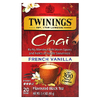 Twinings, ароматизированный черный чай, французская ваниль, 20 чайных пакетиков, 40 г (1,41 унции)