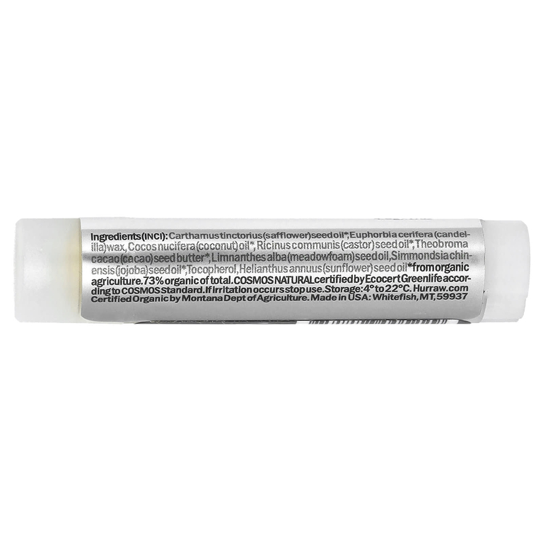 Hurraw! Balm, бальзам для губ, без запаха, 4,8 г (0,17 унции)