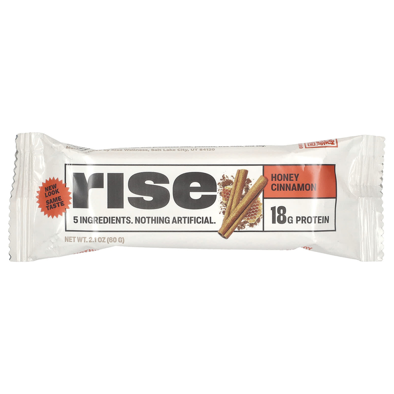 Rise Bar, Протеиновый батончик, мед и корица, 12 батончиков, 60 г (2,1 унции)