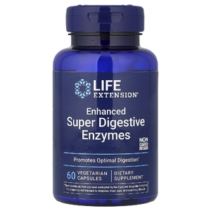 Life Extension, усовершенствованная суперсмесь пищеварительных ферментов, 60 вегетарианских капсул