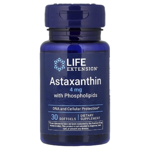 Life Extension, астаксантин с фосфолипидами, 30 капсул