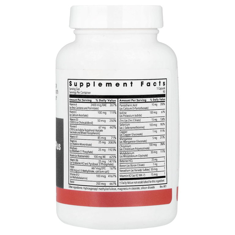Metabolic Maintenance, мультивитамины без железа, 90 вегетарианских капсул