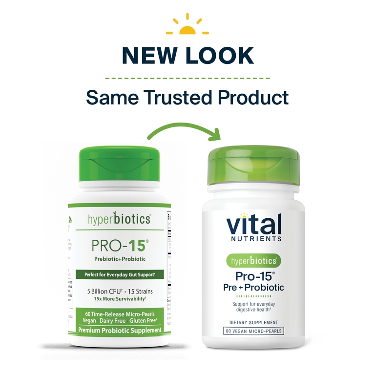 Vital Nutrients, пре + пробиотики, 60 веганских микрогранул