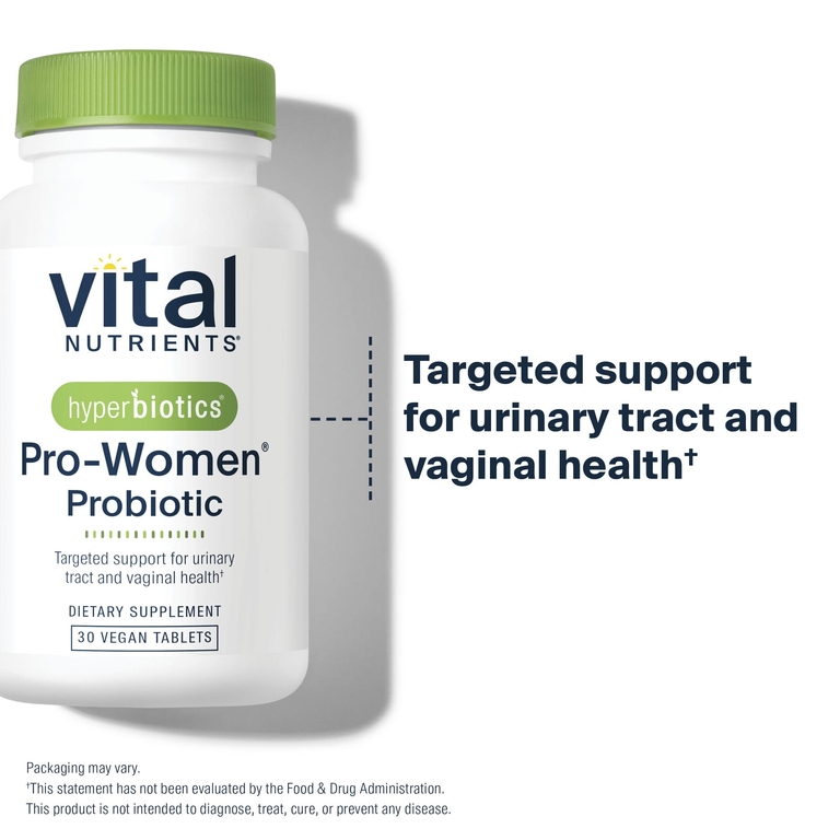 Vital Nutrients, пробиотики для женщин, 30 веганских таблеток