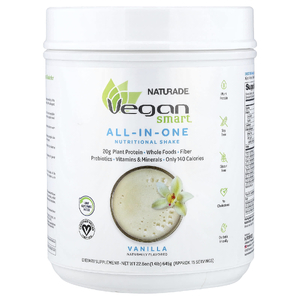 VeganSmart, Универсальный питательный коктейль, ваниль, 645 г (1,4 фунта)