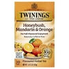 Twinings, травяной чай, ханибуш, мандарин и апельсин, без кофеина, 20 чайных пакетиков в индивидуальной упаковке, 40 г (1,41 унции)