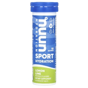 Nuun, напиток с шипучим электролитом, лимон и лайм, 10 таблеток