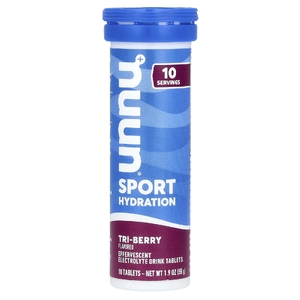 Nuun, напиток с шипучим электролитом, три ягоды, 10 таблеток