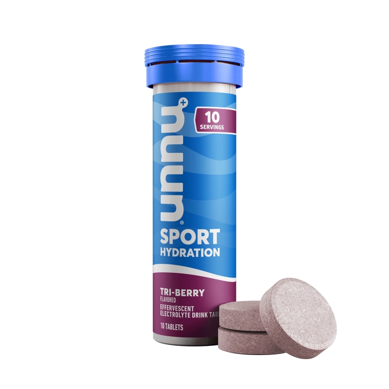 Nuun, напиток с шипучим электролитом, три ягоды, 10 таблеток