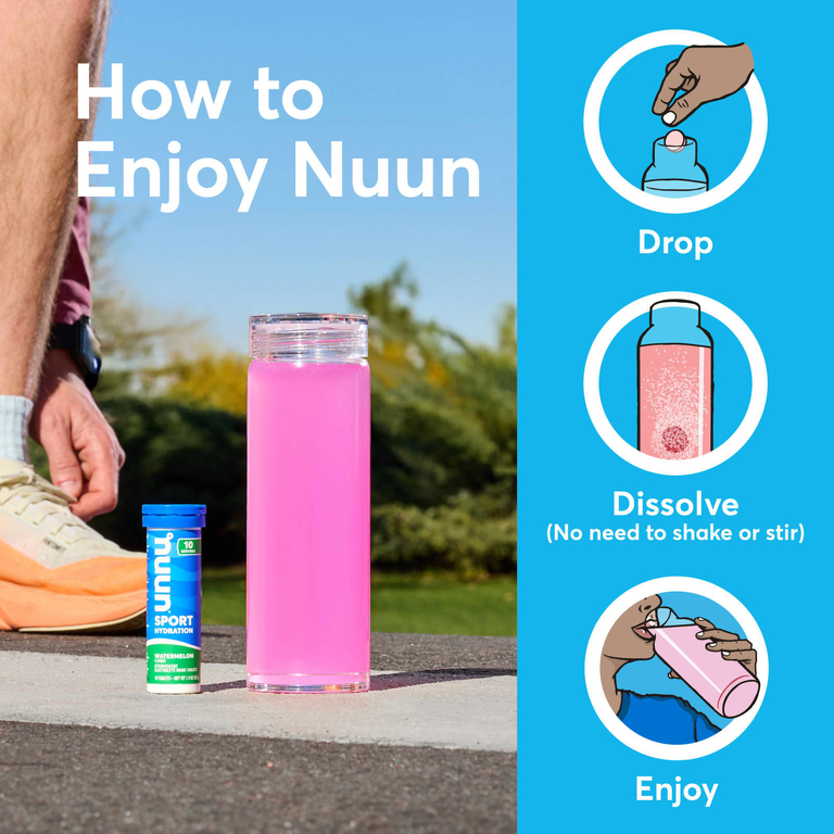 Nuun, напиток с шипучим электролитом, три ягоды, 10 таблеток