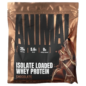 Animal, сывороточный протеин в порошке с изолятом, шоколадный вкус, 907 г (2 фунта)