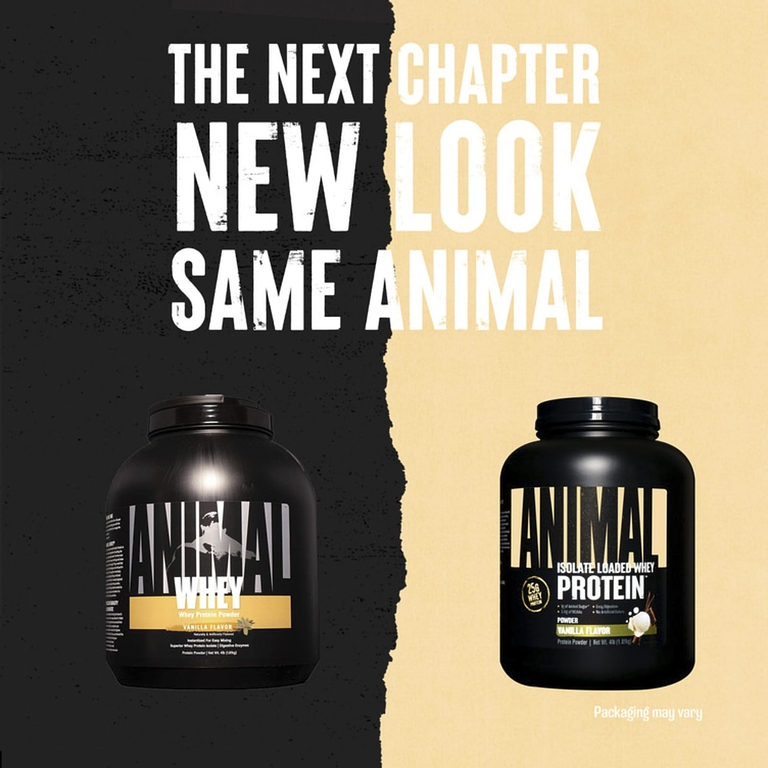 Animal, Изолят, порошок сывороточного протеина ™, ваниль, 1,81 кг (4 фунта)