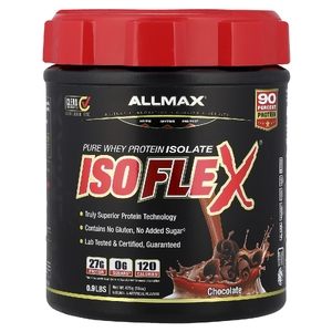 ALLMAX, чистый изолят сывороточного протеина, со вкусом шоколада, 425 г (0,9 фунта)