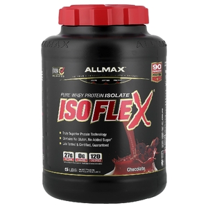 ALLMAX, чистый изолят сывороточного протеина, шоколад, 2,27 кг (5 фунтов)