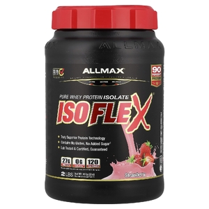 ALLMAX, чистый изолят сывороточного протеина, клубника, 907 г (2 фунта)