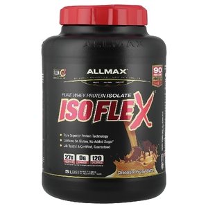 ALLMAX, чистый изолят сывороточного протеина, шоколад с арахисовой пастой, 2,27 кг (5 фунтов)