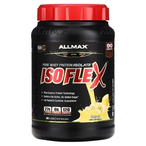 ALLMAX, чистый изолят сывороточного протеина, банан, 907 г (2 фунта)