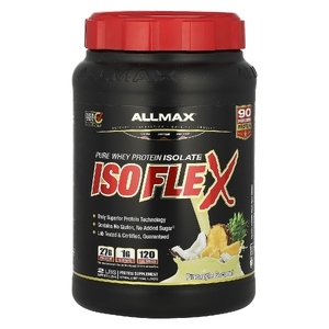 ALLMAX, чистый изолят сывороточного протеина, со вкусом ананаса и кокоса, 907 г (2 фунта)