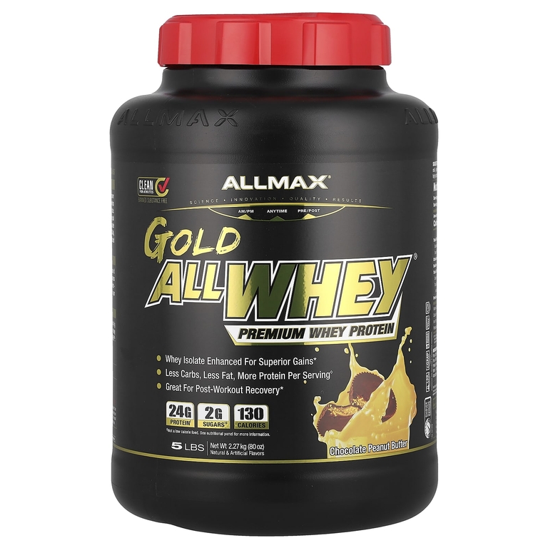 ALLMAX, сывороточный протеин, шоколад и арахисовое масло, 2,27 кг (5 фунтов)