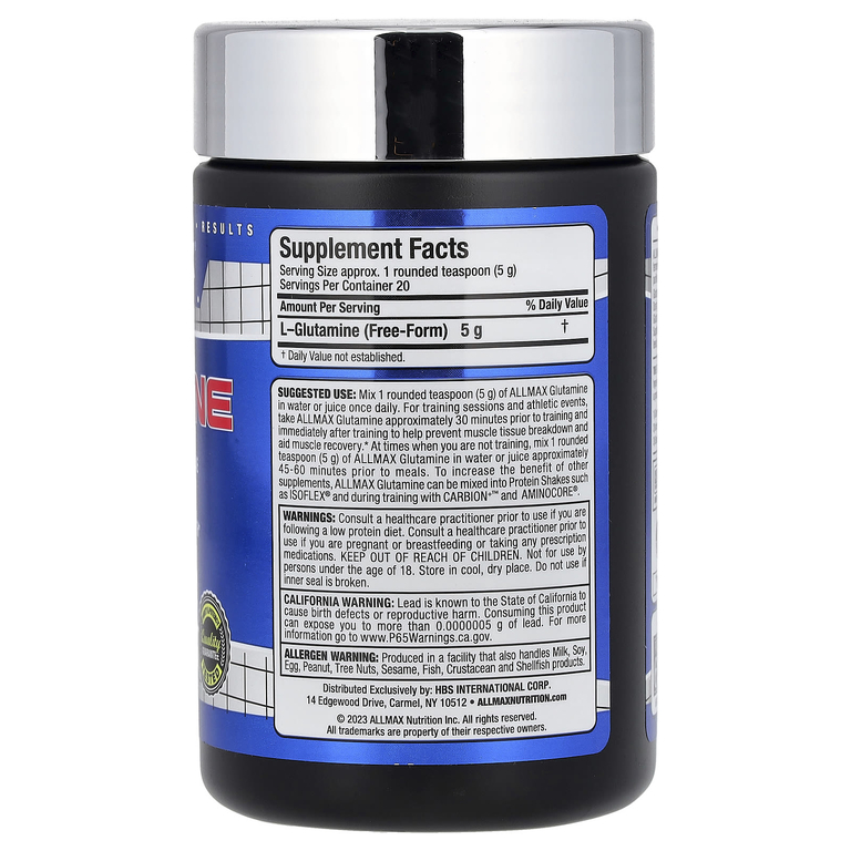 ALLMAX, глютамин, 100 г (3,53 унции)