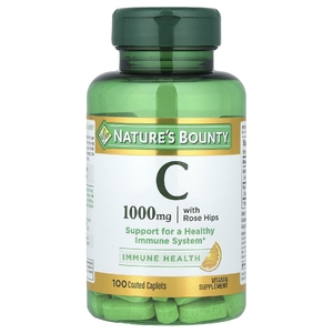Nature's Bounty, витамин C с шиповником, 100 капсул, покрытых оболочкой