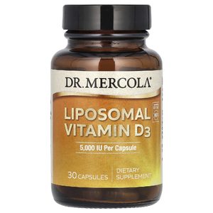 Dr. Mercola, липосомальный витамин D3, 125 мкг (5000 МЕ), 30 капсул