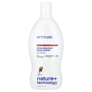ATTITUDE, жидкость для мытья посуды, со вкусом розового грейпфрута, 700 мл (23,7 жидк. унции)