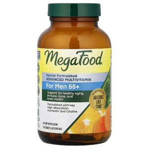 MegaFood, комплекс витаминов и микроэлементов для мужчин старше 55 лет, 120 таблеток