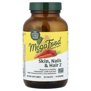 MegaFood, Кожа, ногти и волосы 2™, 90 таблеток