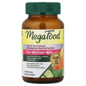 MegaFood, улучшенный мультивитаминный комплекс, для женщин старше 40 лет, 60 таблеток