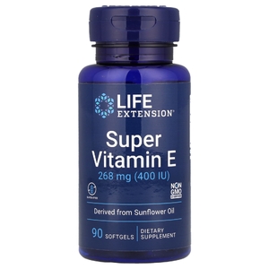 Life Extension, супервитамин E, 268 мг (400 МЕ), 90 капсул