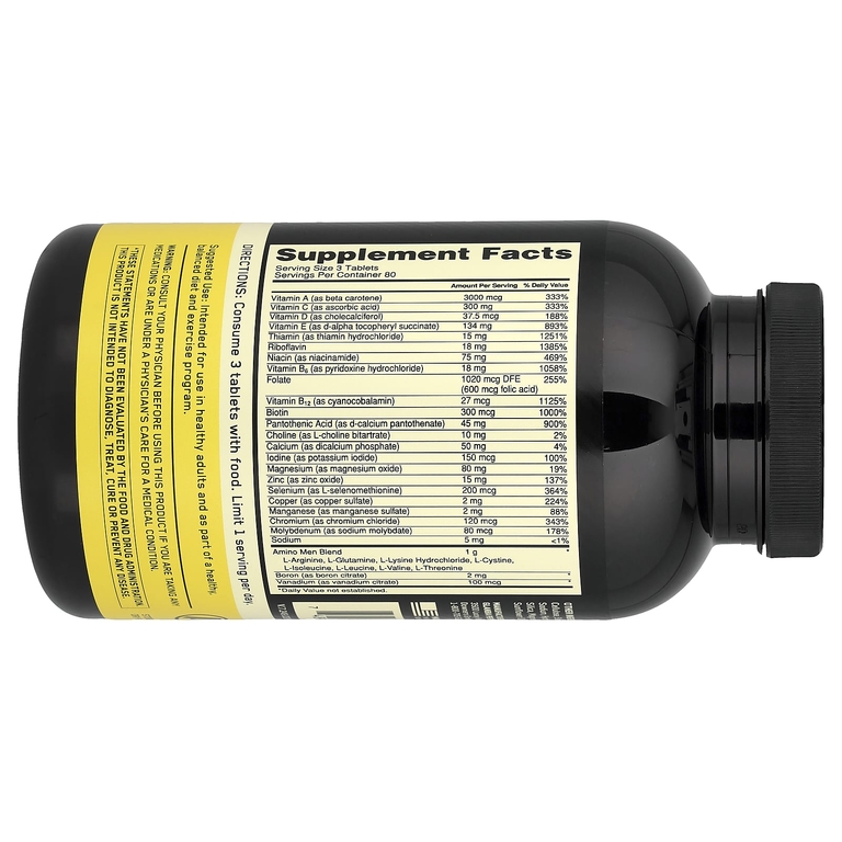 Optimum Nutrition, мультивитамины для активных мужчин, 240 таблеток