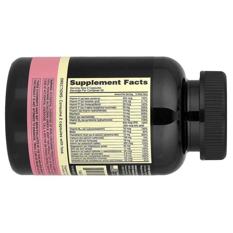Optimum Nutrition, мультивитаминная добавка для активных женщин, 60 капсул