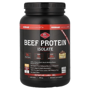 Olympian Labs, изолят говяжьего протеина, с шоколадным вкусом, 979,2 г
