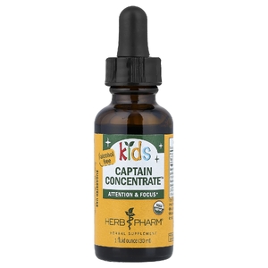 Herb Pharm, растительный комплекс для улучшения внимания и концентрации, для детей, без спирта, 30 мл (1 жидк. унция)