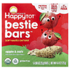 Happy Family Organics, овсяный батончик с клетчаткой и протеином, для детей от 2 лет, органические яблоки и шпинат, 5 батончиков по 25 г (0,88 унции)