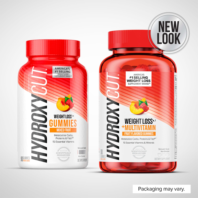 Hydroxycut, Жевательные мармеладки для снижения веса с мультивитаминами, фруктовые, 90 жевательных таблеток