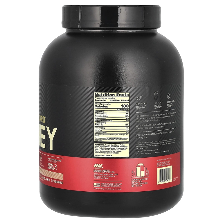 Optimum Nutrition, изолят сывороточного протеина, моккачино, 2,27 кг (5 фунтов)