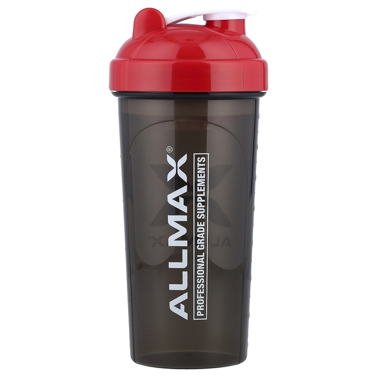 ALLMAX, шейкер для защиты от протеканий, черный/красный, 700 мл (25 унций)