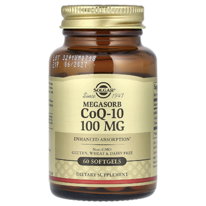 Solgar, коэнзим Q10, 100 мг, 60 капсул